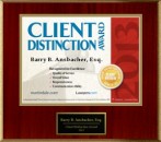 Barry Ansbacher Awarded Client Distinction Award