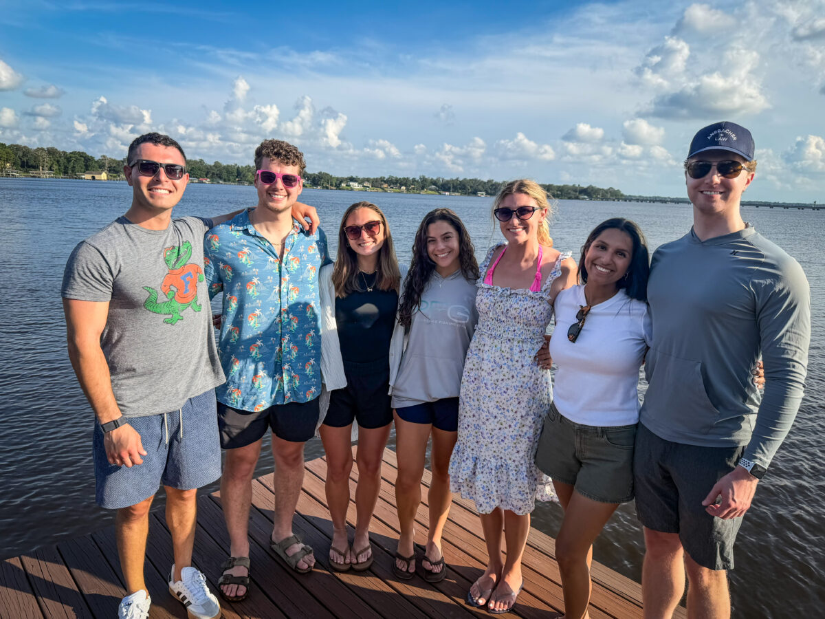 Ansbacher Law summer law clerks and attorneys gather in Jacksonville for team building, mentorship, and professional development activities.